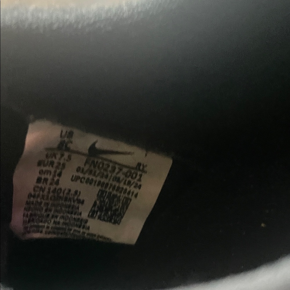 Nike Kids Black Sneakers with Silver Accents - Picture 3 of 3